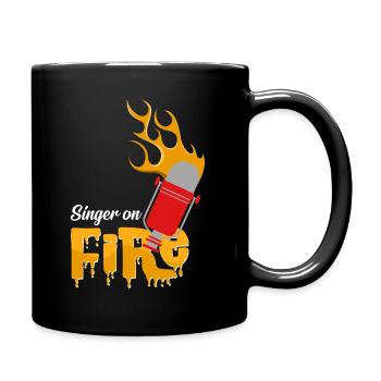 Singer - Full Colour Mug - black - Right