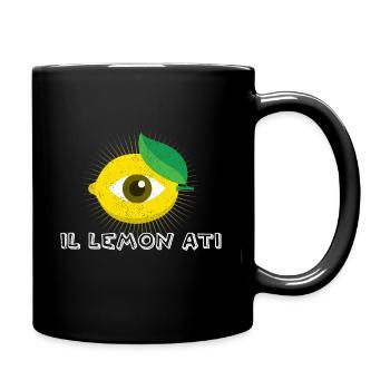 Cool Illuminati Zitrone Wortspiel Lustig Geschenk - Tasse einfarbig - Schwarz - Rechts
