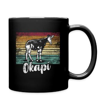 Okapi gift - Full Colour Mug - black - Right