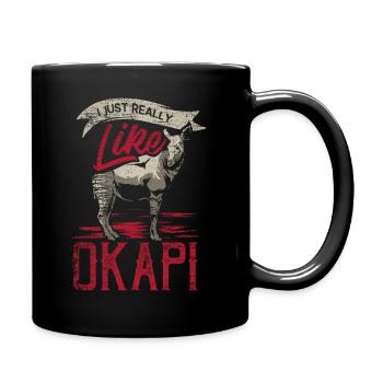 Okapi gift - Full Colour Mug - black - Right
