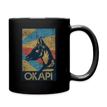 Okapi gift - Full Colour Mug - black - Right