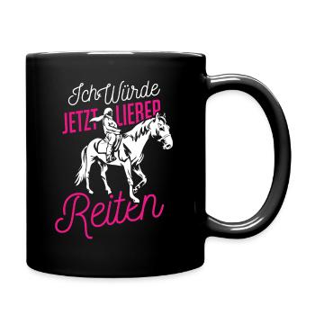 Rider Equestrian Equestrian Sport - Full Colour Mug - black - Right