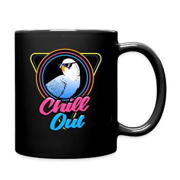 Perruche - Mug uni - noir - Droite