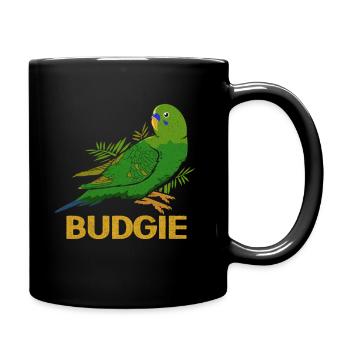 Perruche - Mug uni - noir - Droite