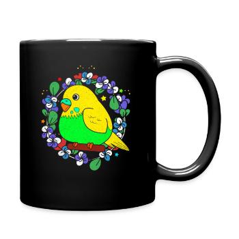Budgie - Full Colour Mug - black - Right