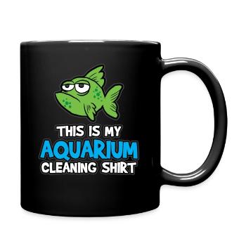 Aquarium - Tasse einfarbig - Schwarz - Rechts