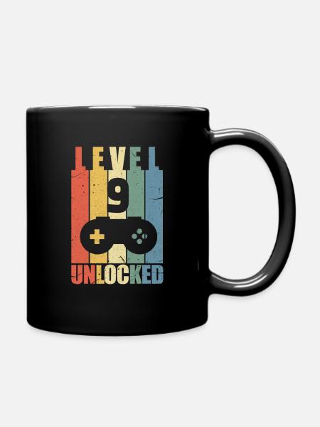 9. Geburtstag - Tasse einfarbig - Schwarz