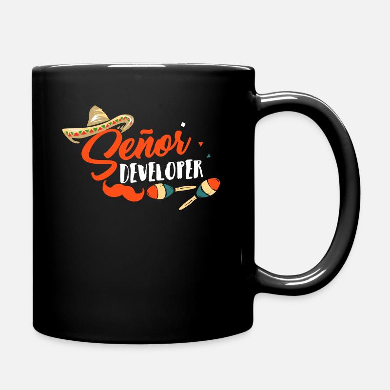 Programmierer Senior Developer Programmieren - Tasse einfarbig - Schwarz