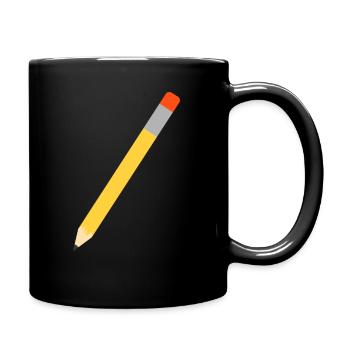 Schule - Tasse einfarbig - Schwarz - Rechts