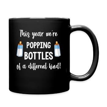 Jumeaux enceintes - Mug uni - noir - Droite