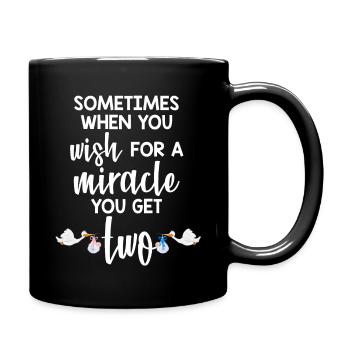 Pregnant twins - Full Colour Mug - black - Right