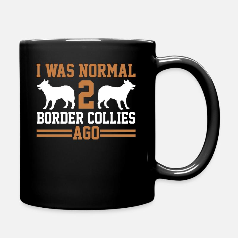 Border-Collies - Tasse einfarbig - Schwarz