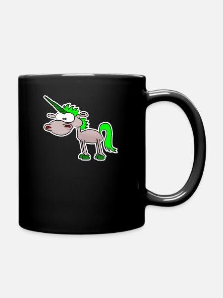 Licorne drôle - Mug uni - noir