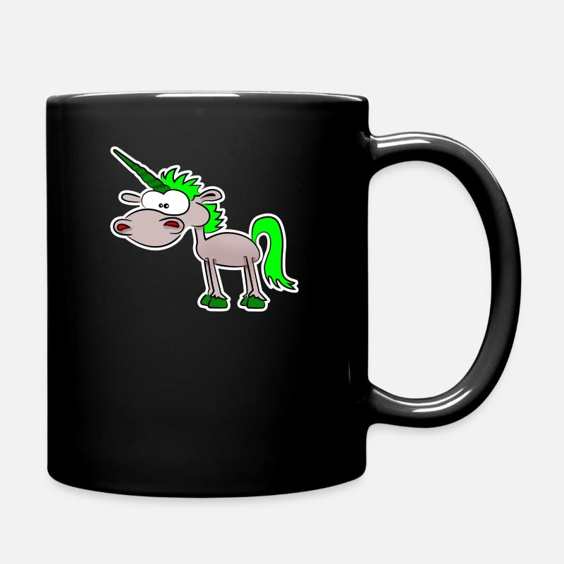 Licorne drôle - Mug uni - noir