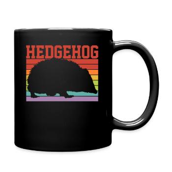 Hedgehog hedgehog - Full Colour Mug - black - Right