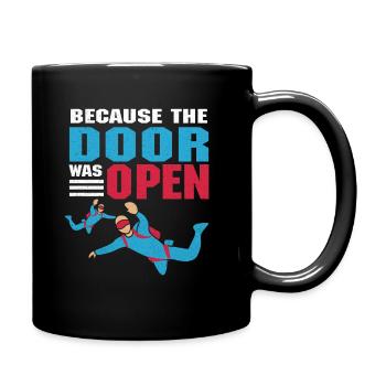 Parachuting - Full Colour Mug - black - Right