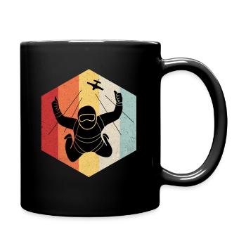 Parachuting - Full Colour Mug - black - Right