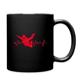 Parachuting - Full Colour Mug - black - Right