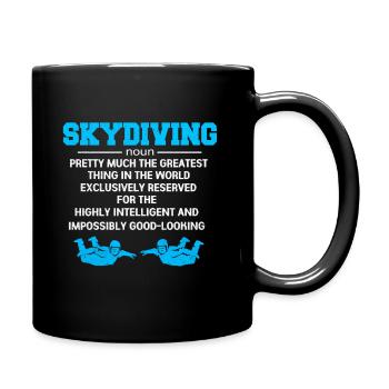 Parachuting - Full Colour Mug - black - Right