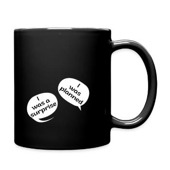 Pregnant mom twins - Full Colour Mug - black - Right