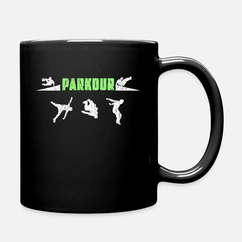 Parkour - Tasse einfarbig - Schwarz