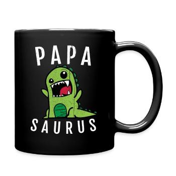 Papa Papasaurus - Mug uni - noir - Droite