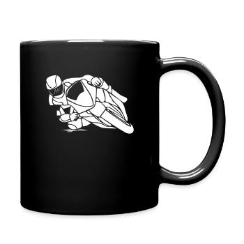 Motorcycle Motorcycling Motorcyclist - Full Colour Mug - black - Right