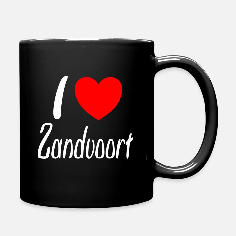 I love Zandvoort - Tasse einfarbig - Schwarz