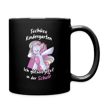 Beginning of school Elementary school Back to school Unicorn - Full Colour Mug - black - Right