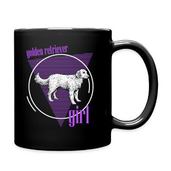Goldenretrievers, Golden Retrievers, Golden Retrie - Mug uni - noir - Droite