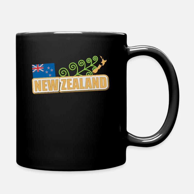 Neuseeland Flagge - Tasse einfarbig - Schwarz