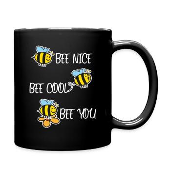 Biene Kind Cool Bienen Imker Lustiger Spruch Idee - Tasse einfarbig - Schwarz - Rechts