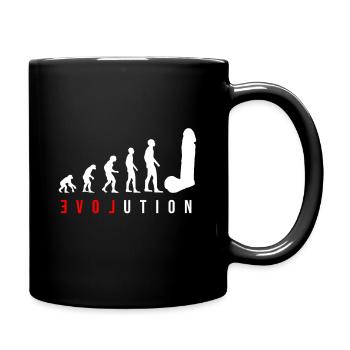 Evolution Dildo - Pour femmes célibataires - Mug uni - noir - Droite