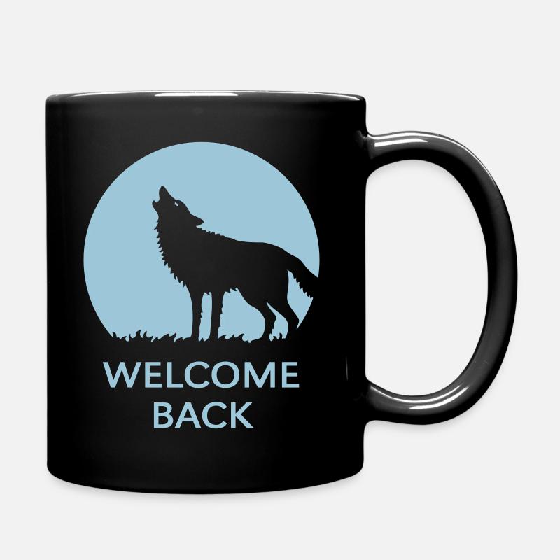 Welcome Back (Wolf / 1C) - Full Colour Mug - black