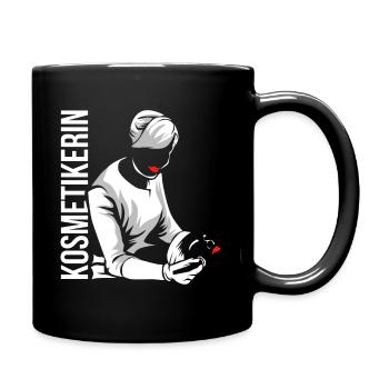 Kosmetikerin - Tasse einfarbig - Schwarz - Rechts