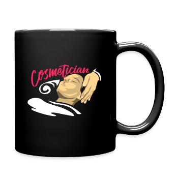 Cosmetician - Tasse einfarbig - Schwarz - Rechts
