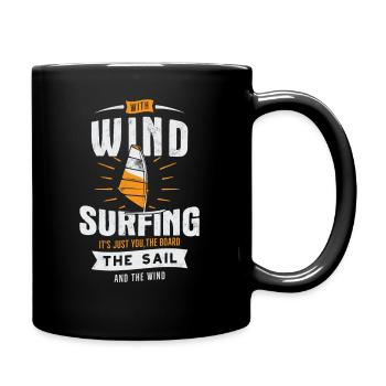 Windsurfing Sports - Full Colour Mug - black - Right
