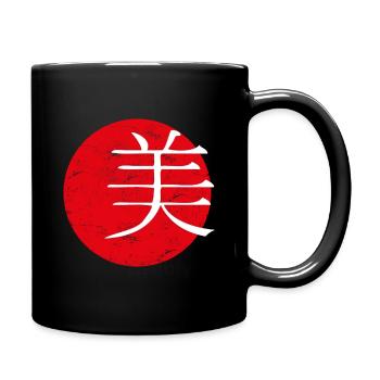 Beauté art japonais - Mug uni - noir - Droite