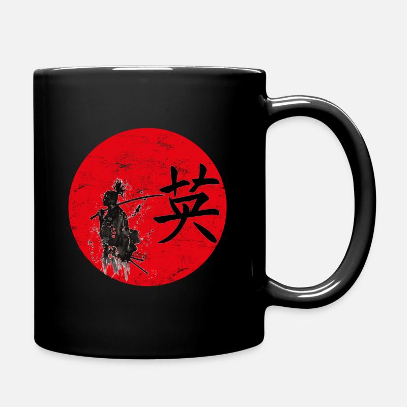 Courage art japonais - Mug uni - noir