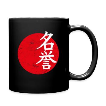 Honorer l'art japonais - Mug uni - noir - Droite