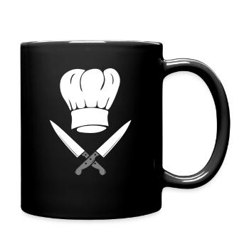 Chef cooking cook - Full Colour Mug - black - Right