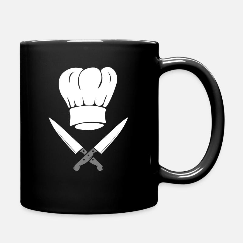 Koch Kochen Köchin - Tasse einfarbig - Schwarz