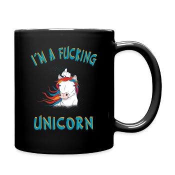 Unicorn Unicorn Magic Magical Gift - Full Colour Mug - black - Right