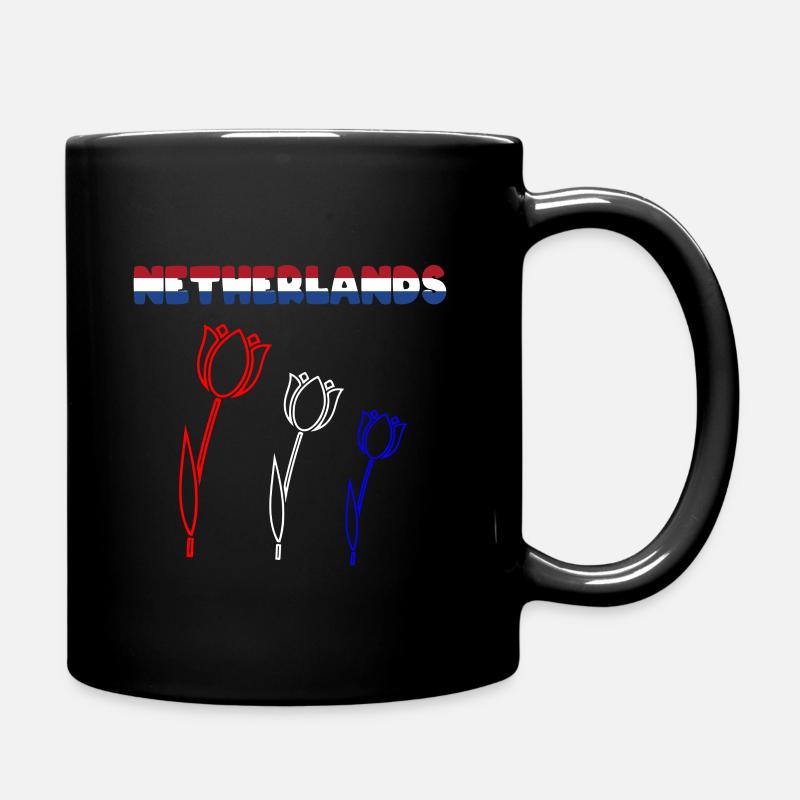Niederlande - Tasse einfarbig - Schwarz