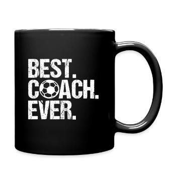BEST COACH EVER Soccer Coach - Full Colour Mug - black - Right