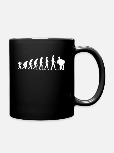 Accordion Akkordeon Evolution Musik neu Geschenk - Tasse einfarbig - Schwarz