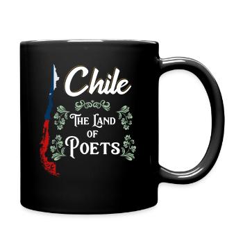 Chile - Tasse einfarbig - Schwarz - Rechts