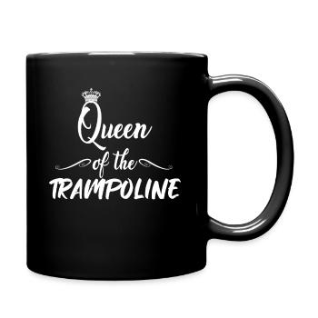 Queen of the trampoline - Jump Jumping Trampolin - Full Colour Mug - black - Right