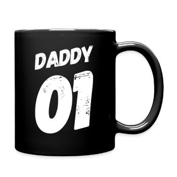daddy 01 - Tasse einfarbig - Schwarz - Rechts