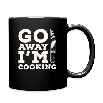 Kochen Koch - Tasse einfarbig - Schwarz - Rechts